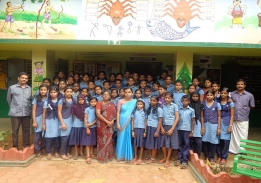 പാലക്കാട് വിദ്യാഭ്യാസജില്ലയിൽ ഹരിത വിദ്യാലയത്തിനുള്ള  ഒന്നാം സമ്മാനം കരസ്ഥമാക്കിയ   G.U.P.School ,Bemmanur ,Paruthippully