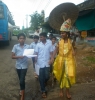 മാവേലിയോടൊപ്പം സീഡ് അംഗങ്ങളുടെ ശുചിത്വ സന്ദേശ യാത്ര